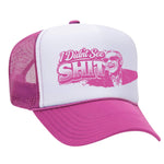 I Didn't See Sh!t Foam Trucker Hat - Pink / White