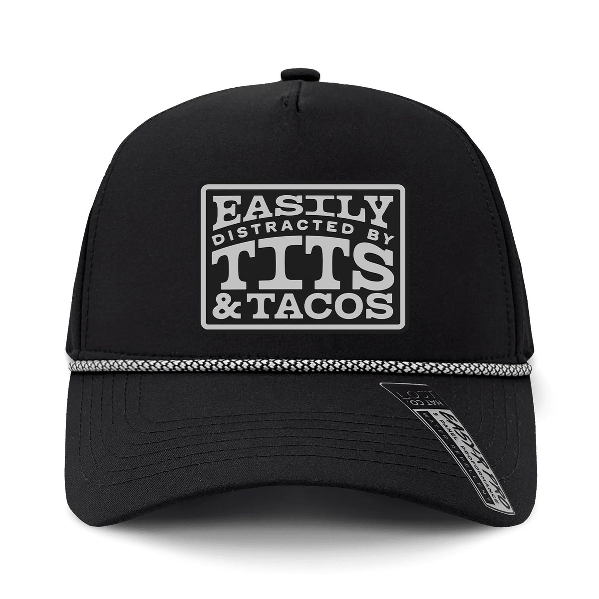 Easily Distracted By Tits & Tacos Patch Hat