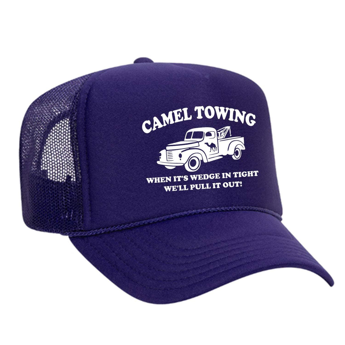 Camel Towing Foam Trucker Hat - Purple