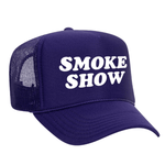 Smoke Show Foam Trucker Hat - Purple