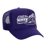 I Didn't See Sh!t Foam Trucker Hat - Purple