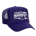 I Didn't See Sh!t Foam Trucker Hat - Purple