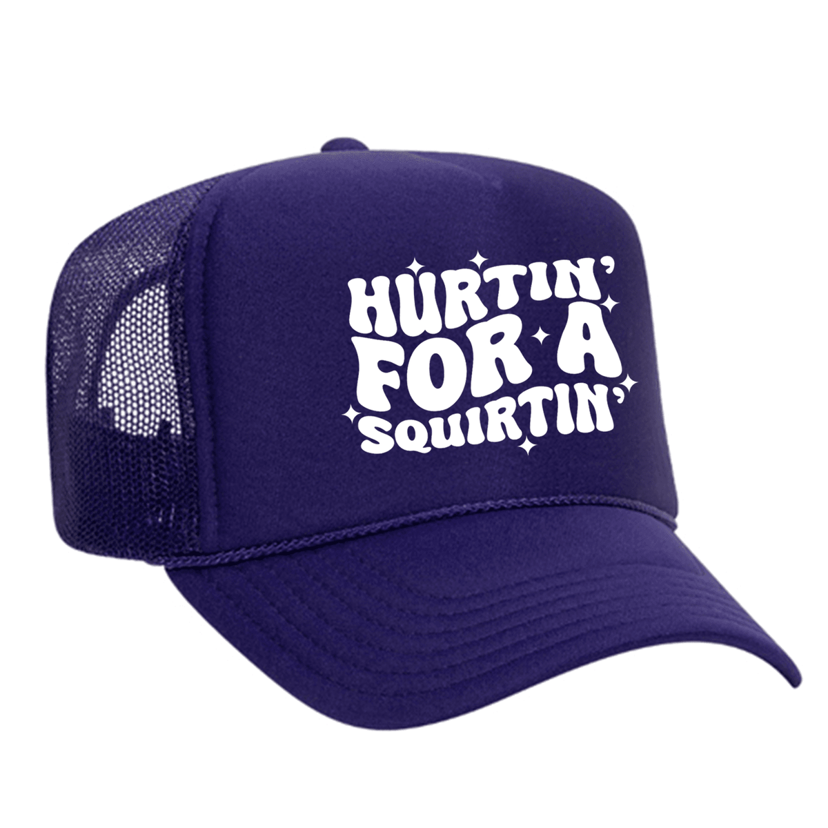 Hurtin' For A Squirtin' Foam Trucker Hat - Purple