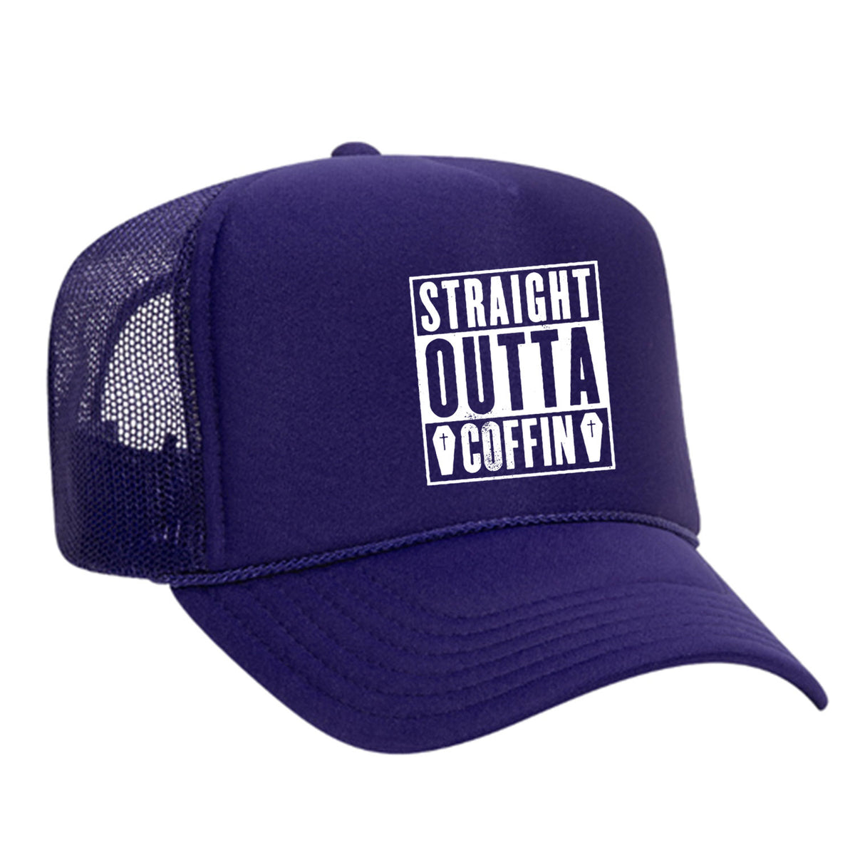 Straight Outta Coffin Foam Trucker Hat