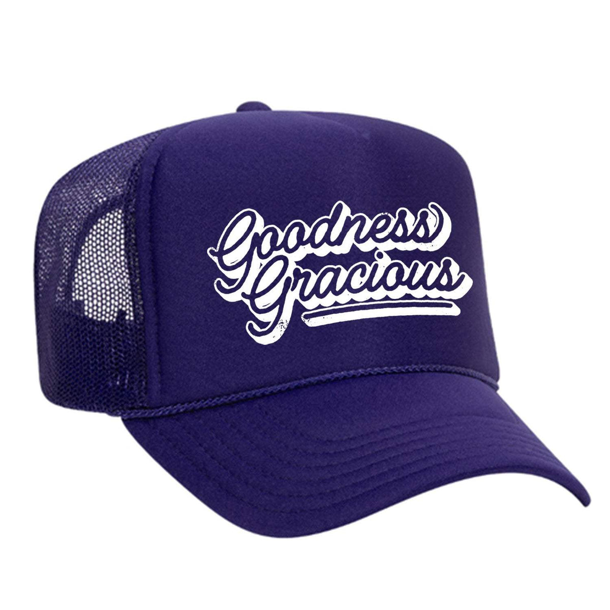 Goodness Gracious Foam Trucker Hat - Purple