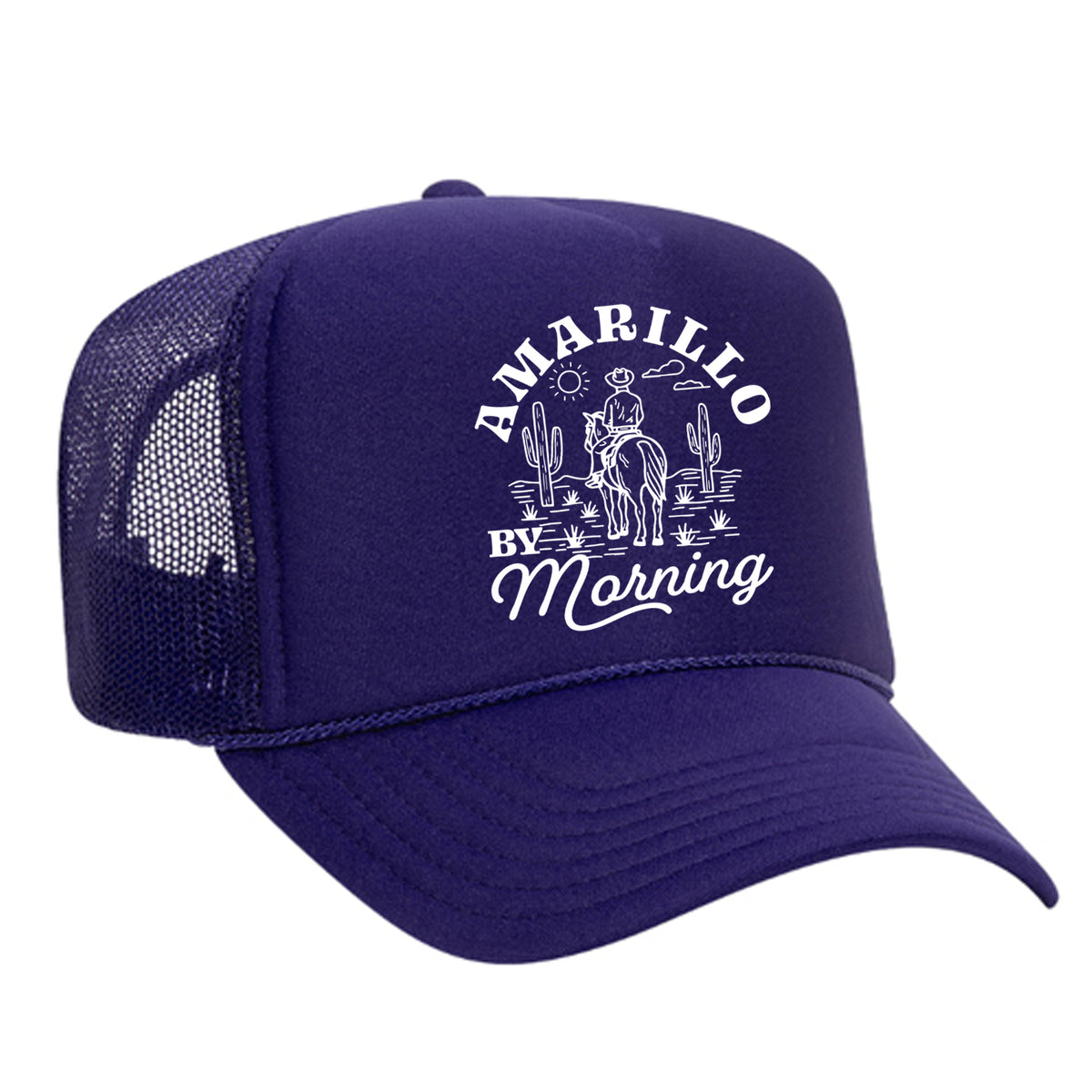 Amarillo By Morning Foam Trucker Hat - Purple