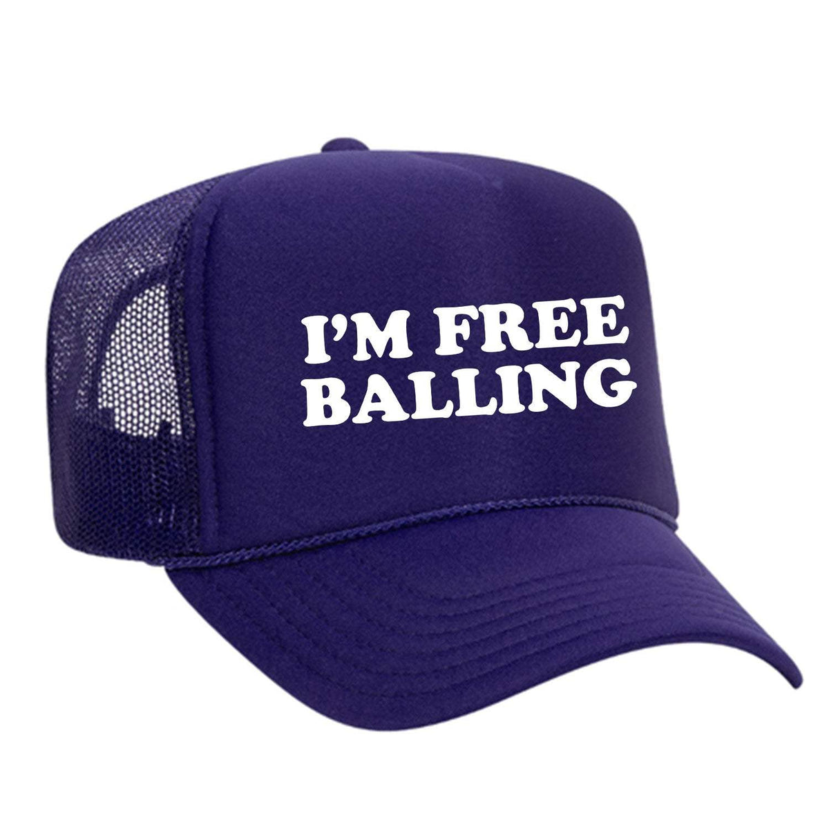 Free Balling Foam Trucker Hat - Purple