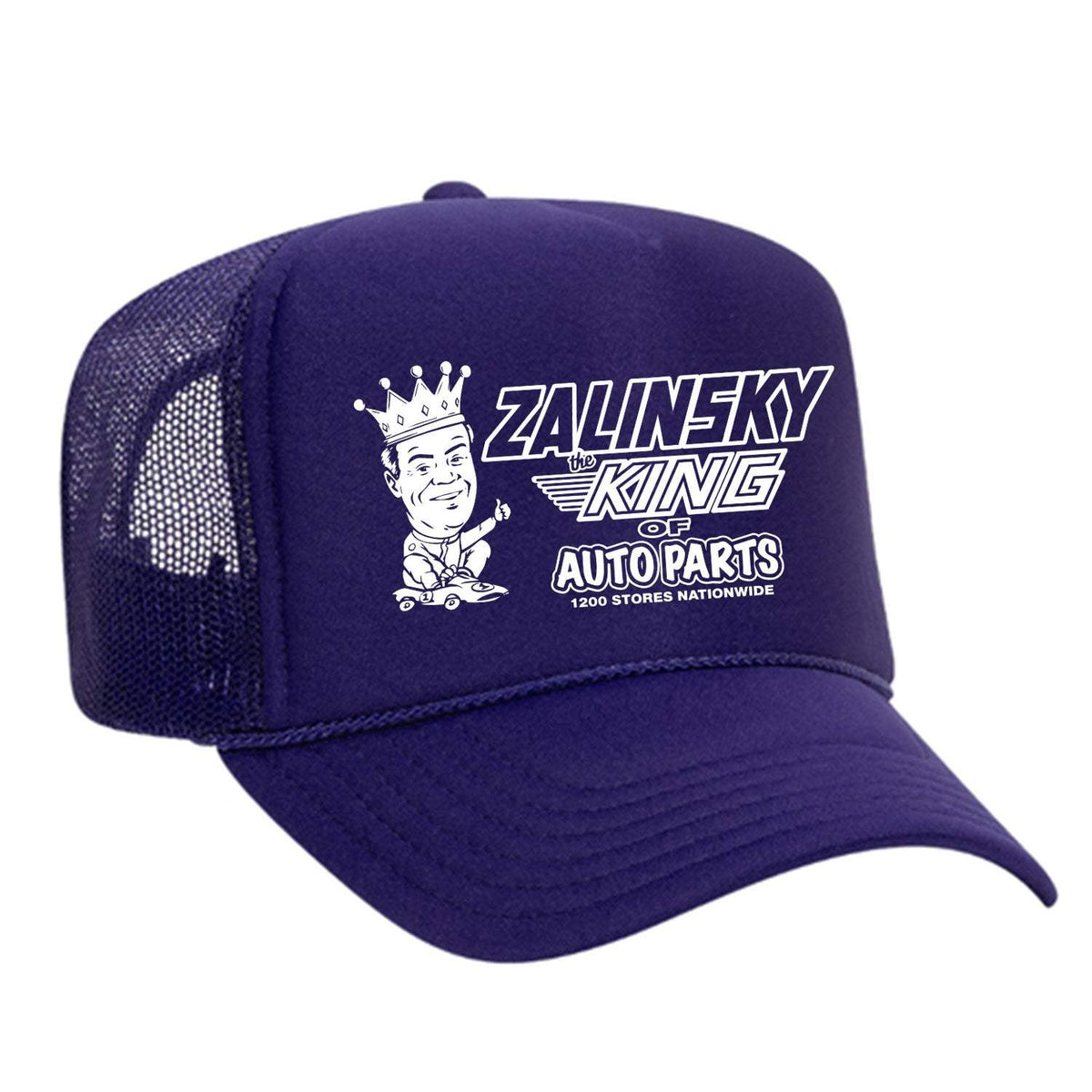 Zalinsky The King Of Auto Parts Foam Trucker Hat - Purple