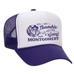 Thumbin' From Montgomery Foam Trucker Hat - Purple / White