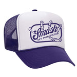 Smash My Pumpkins Foam Trucker Hat - Purple / White