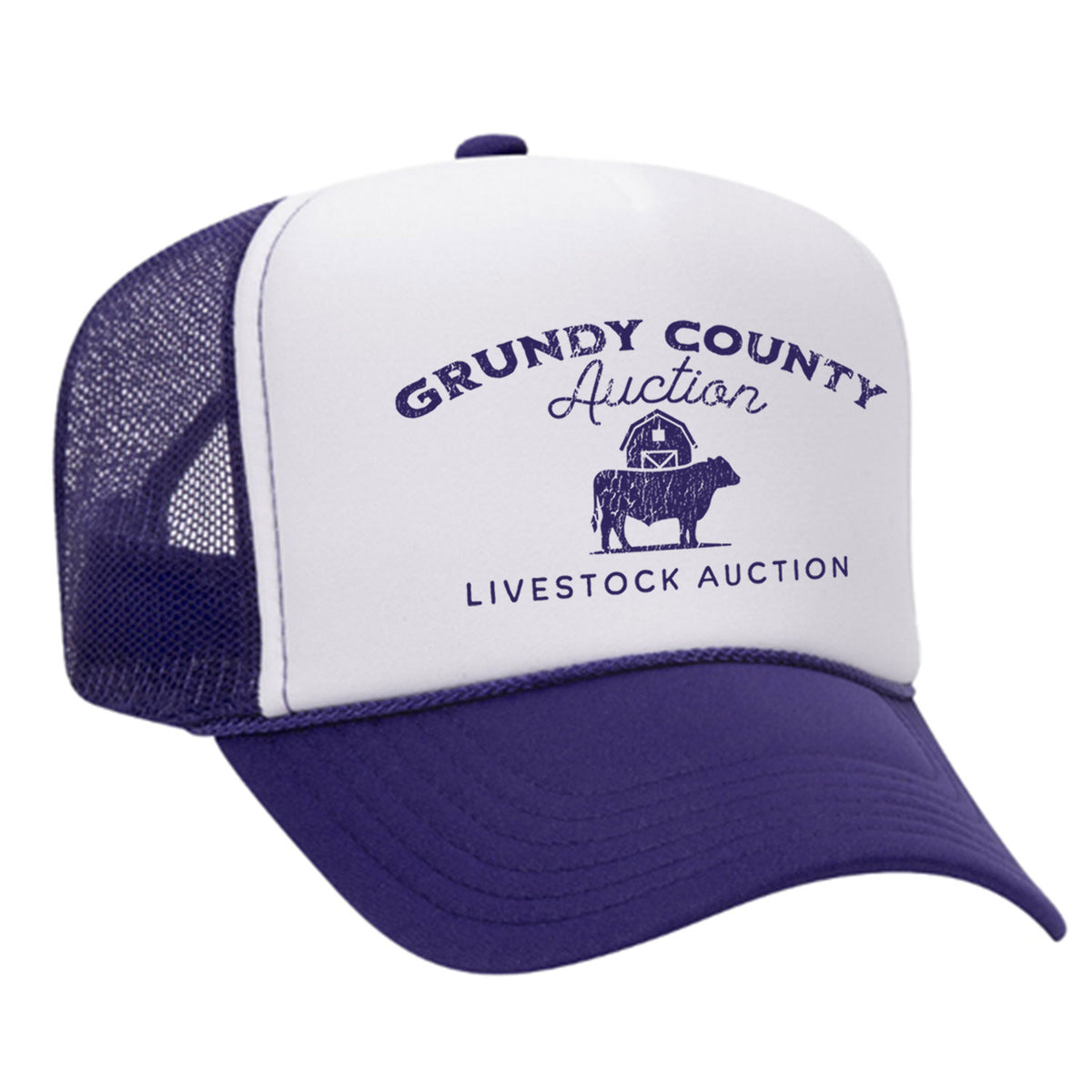 Grundy County Auction Foam Trucker Hat