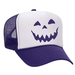 Jack-O Foam Trucker Hat - Purple / White