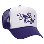 Shit'll Buff Foam Trucker Hat - Purple / White