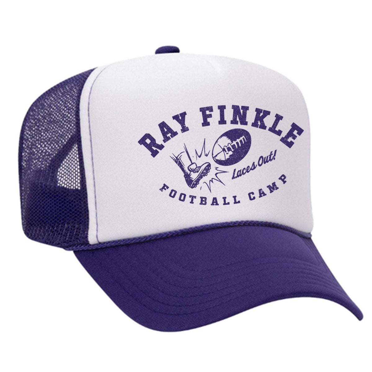 Ray Finkle Foam Trucker Hat - Purple / White