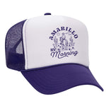 Amarillo By Morning Foam Trucker Hat - Purple / White