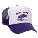 Camel Towing Foam Trucker Hat - Purple / White