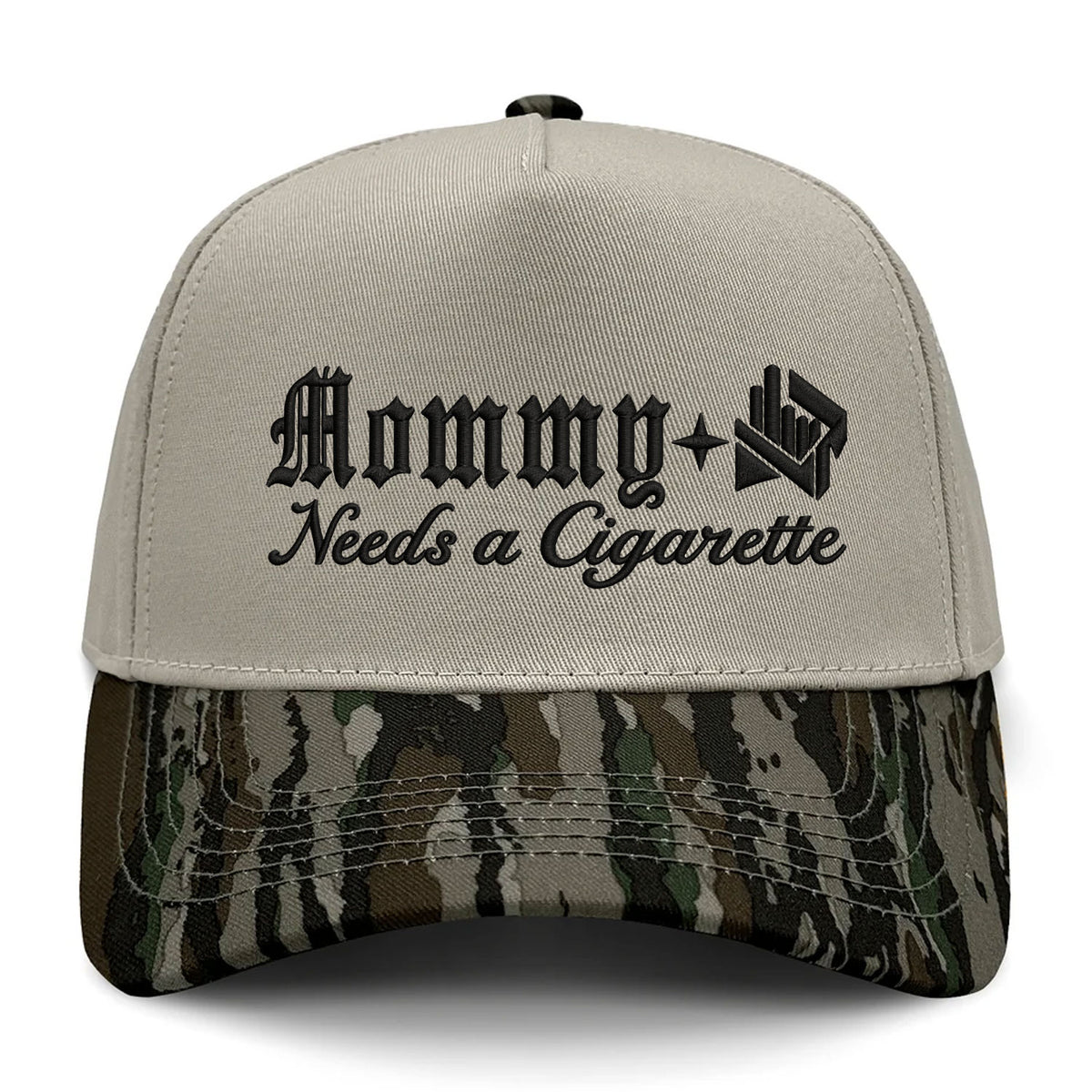 Mommy Needs A Cig Embroidered Hat