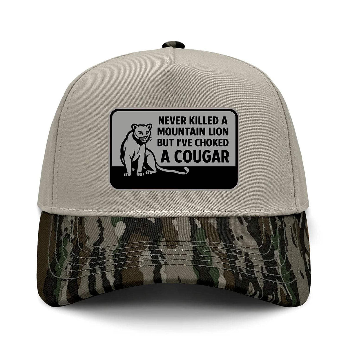 Choked A Cougar 5-Panel Hybrid Camo Hat - Realtree