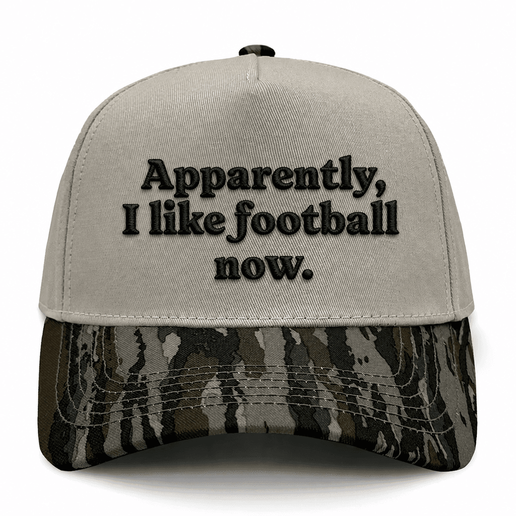 Apparently, I Like Football Embroidered Hat - Realtree