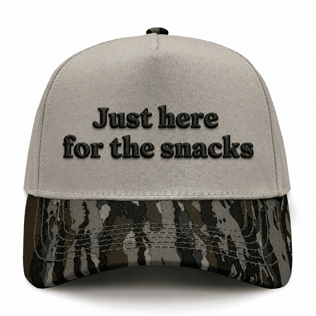 Just Here For The Snacks Embroidered Hat - Realtree