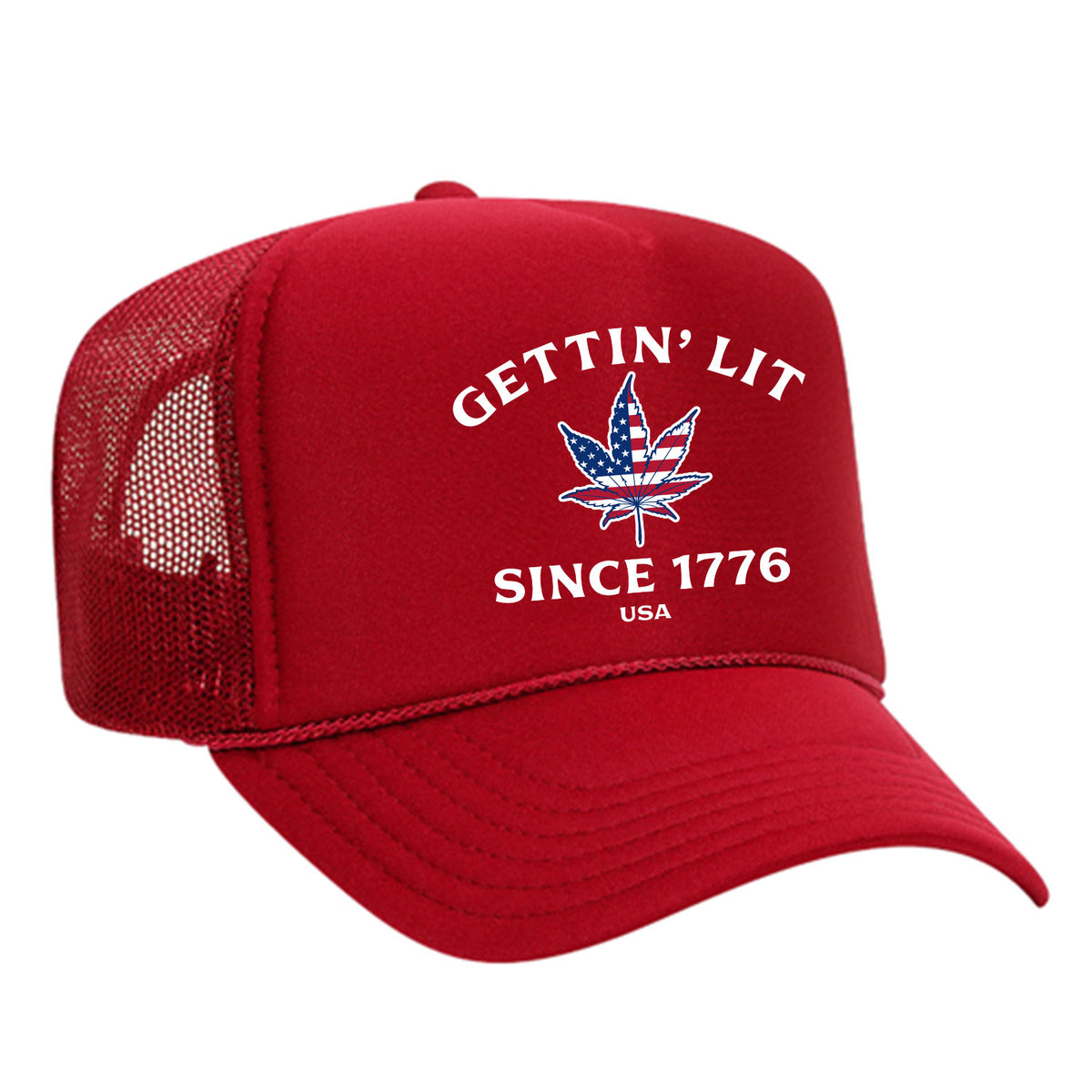 Gettin' Lit Since 1776 Foam Trucker Hat