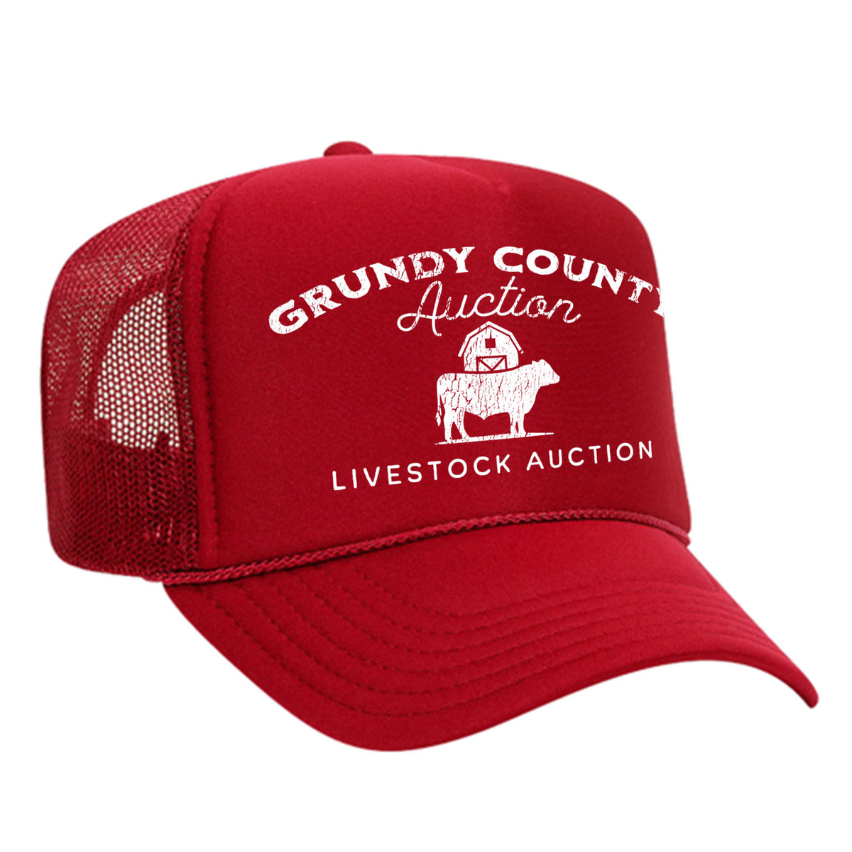 Grundy County Auction Foam Trucker Hat