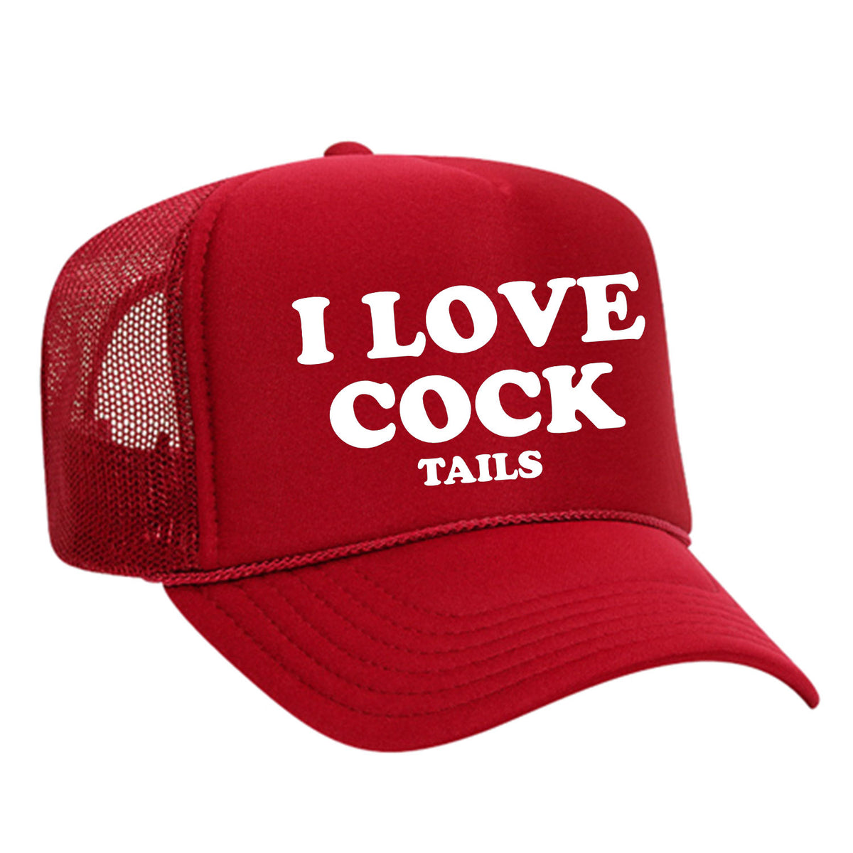 I Love Cock Tails Foam Trucker Hat