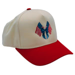 Flag & Bow Embroidered Hat
