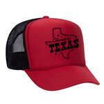 Choosin' Texas Foam Trucker Hat - Red / Black