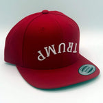 Upside Down Trump Embroidered Hat - Red