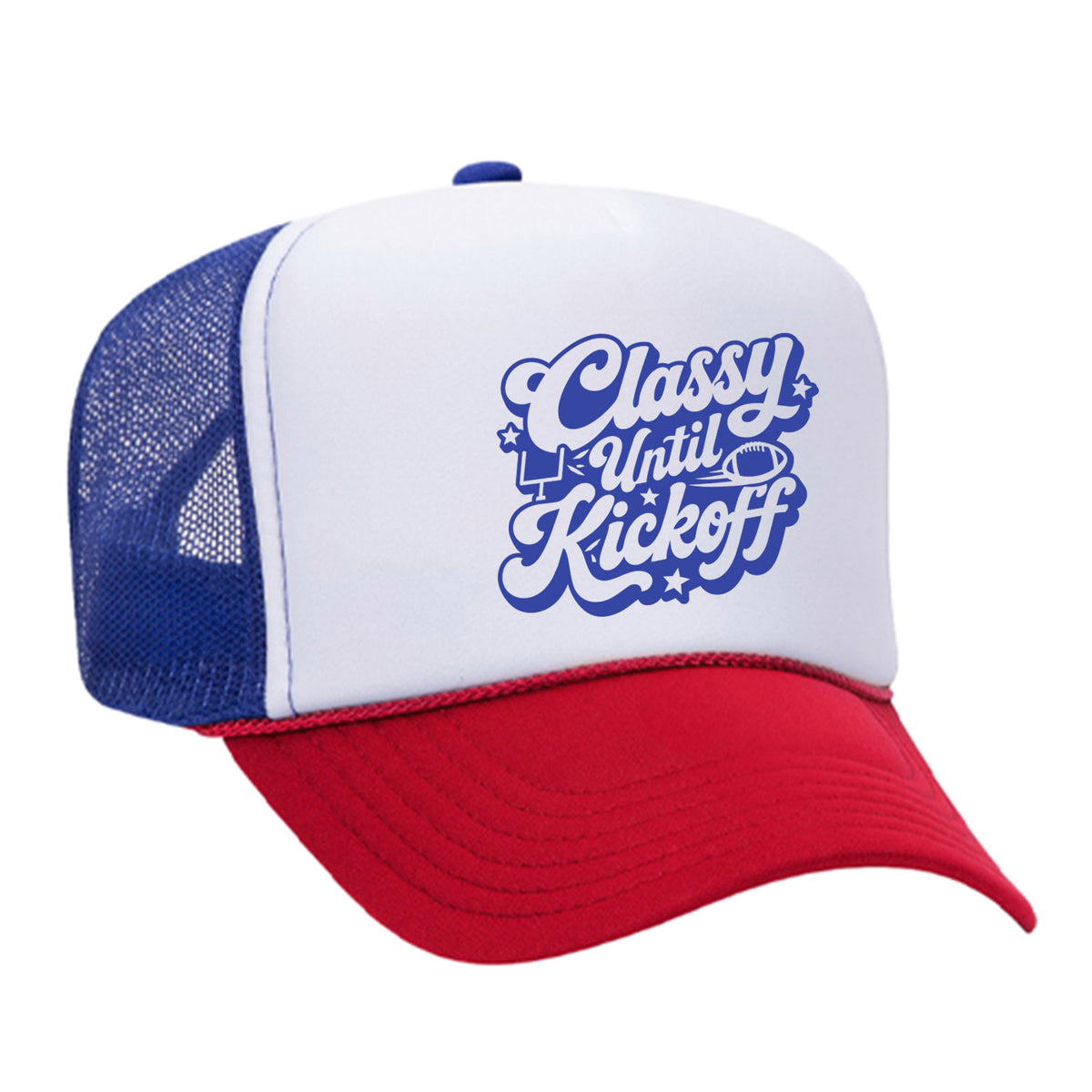 Classy Until Kickoff Foam Trucker Hat