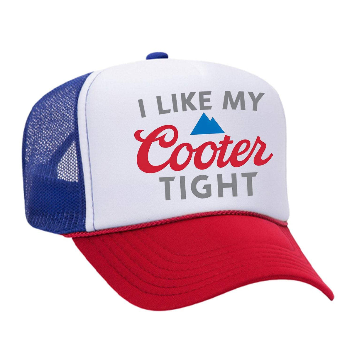 Cooter Tight Foam Trucker Hat - Red / White / Blue