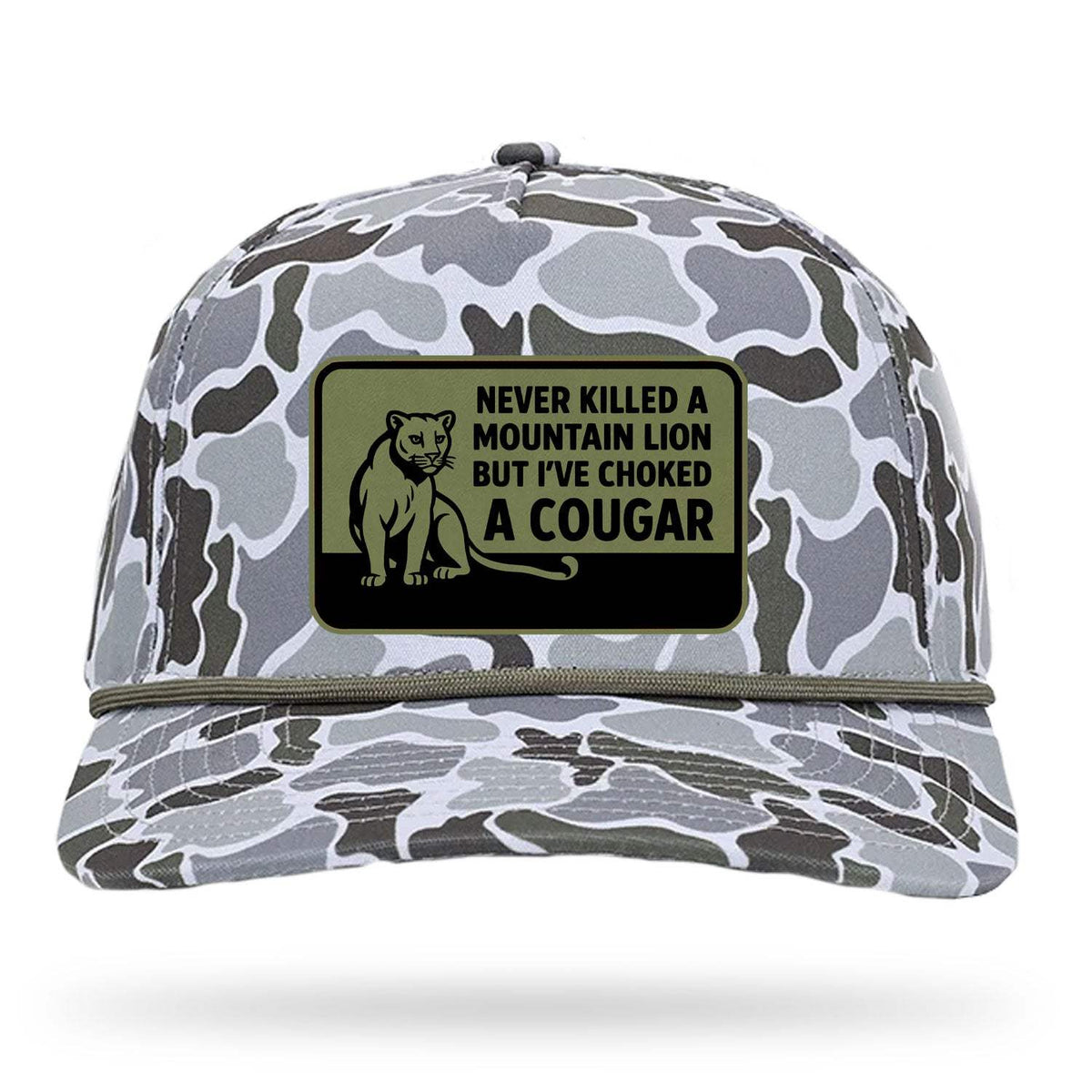 Choked A Cougar Camo Patch Hat