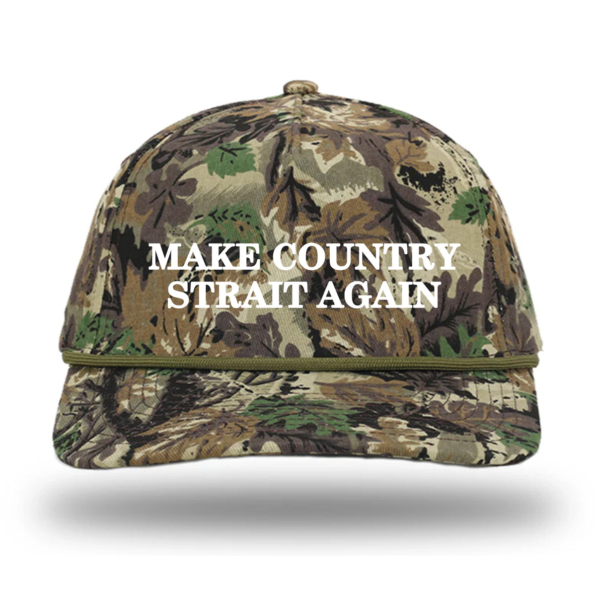Make Country Strait Again Embroidered Rope Hat