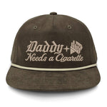 Daddy Needs A Cig Embroidered Flat Bill Hat