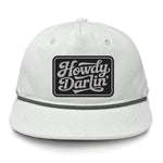 Howdy Darlin' Flat Bill Rope Leather Patch Hat