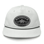 Redneck Mother Flat Bill Rope Leather Patch Hat
