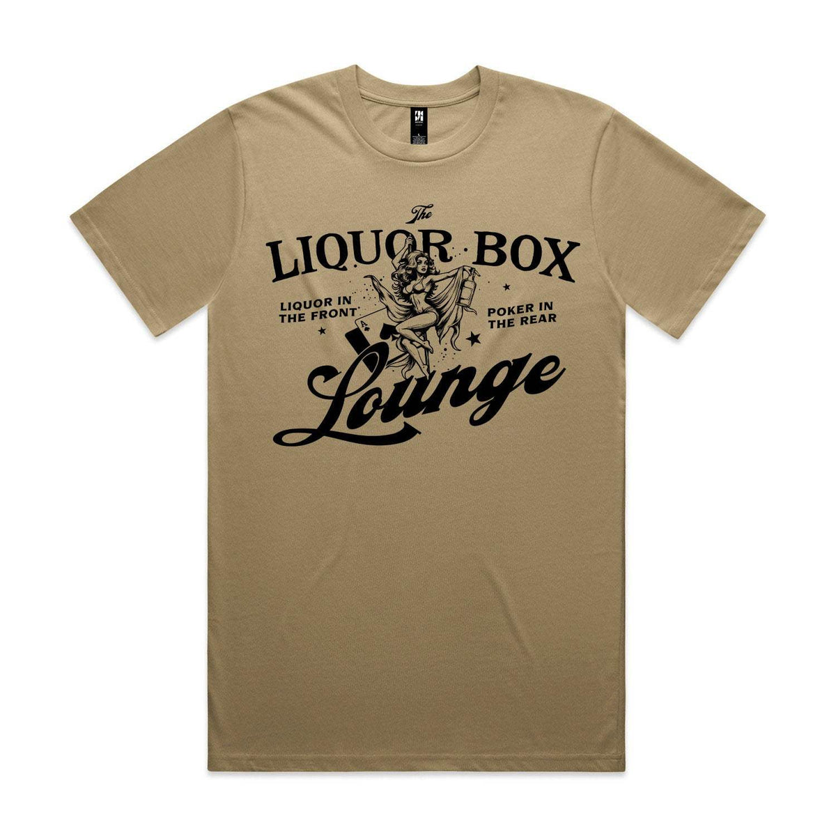 The Liquor Box Lounge Premium Tee - Sand