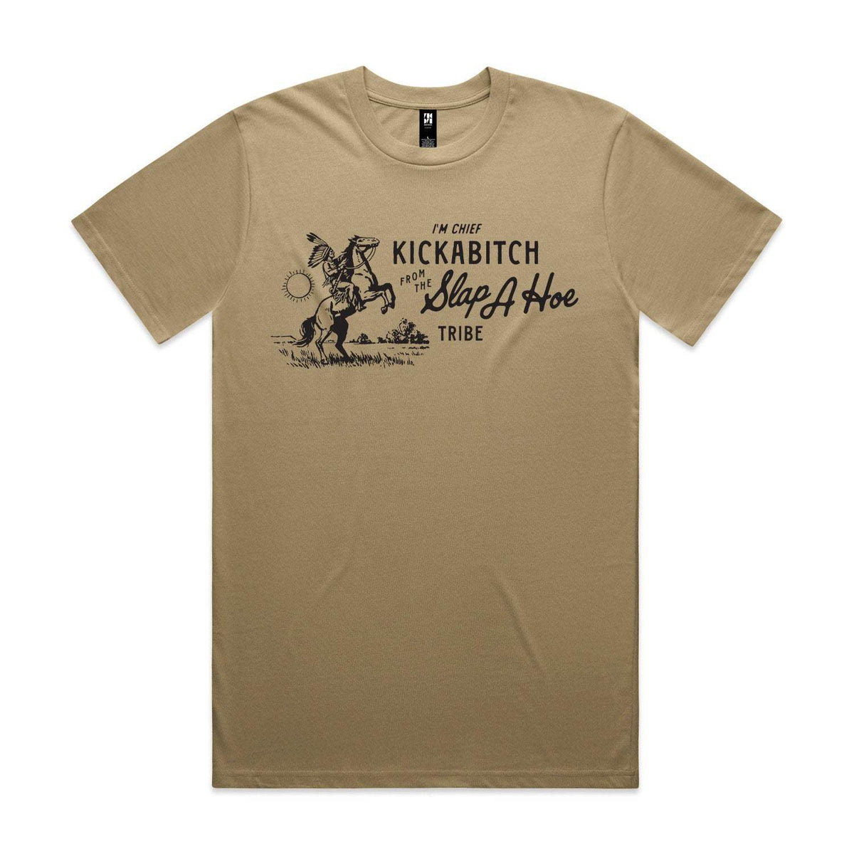 Chief Kickabitch Premium Tee - Sand