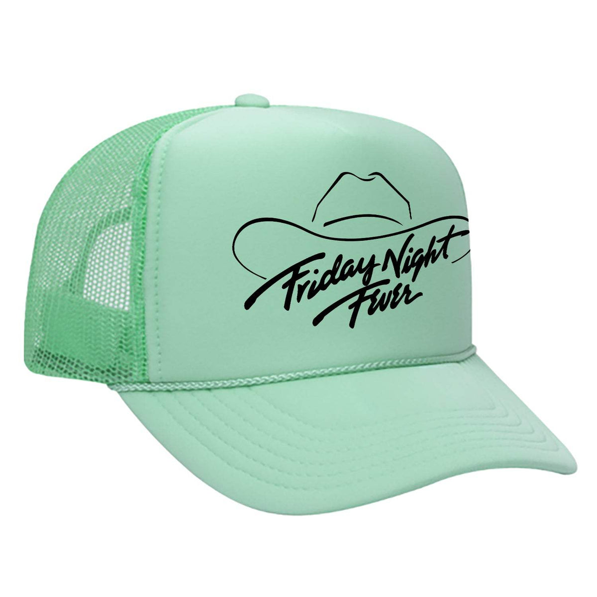 Friday Night Fever Foam Trucker Hat - Seafoam