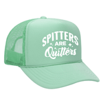 Spitters Are Quitters Foam Trucker Hat - Seafoam