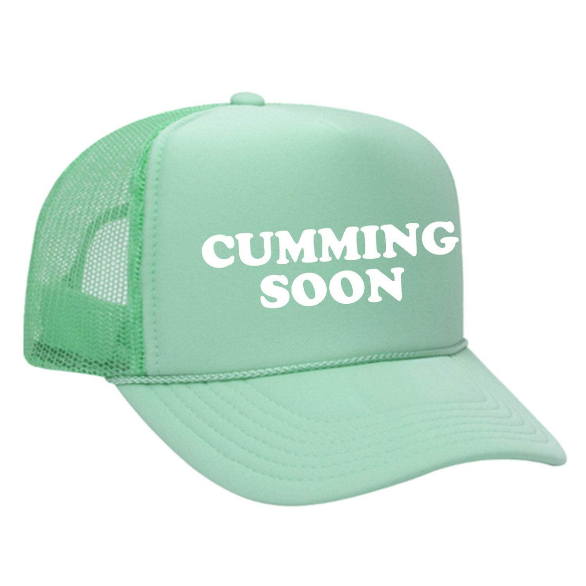 Cumming Soon Foam Trucker Hat - Seafoam