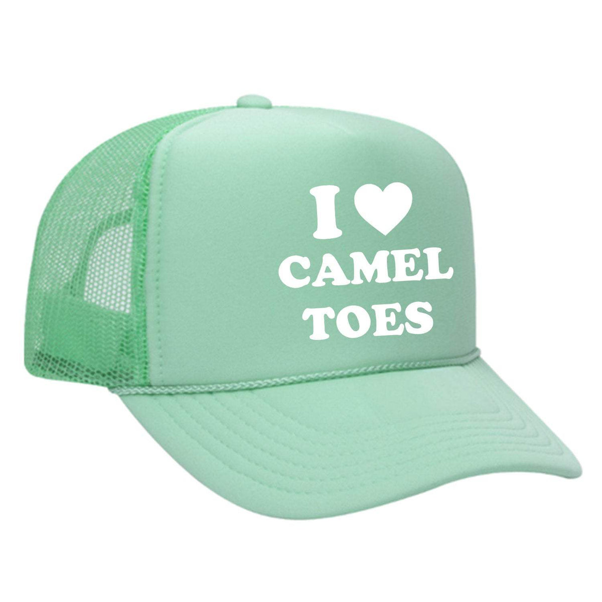 I Love Camel Toes Foam Trucker Hat - Seafoam