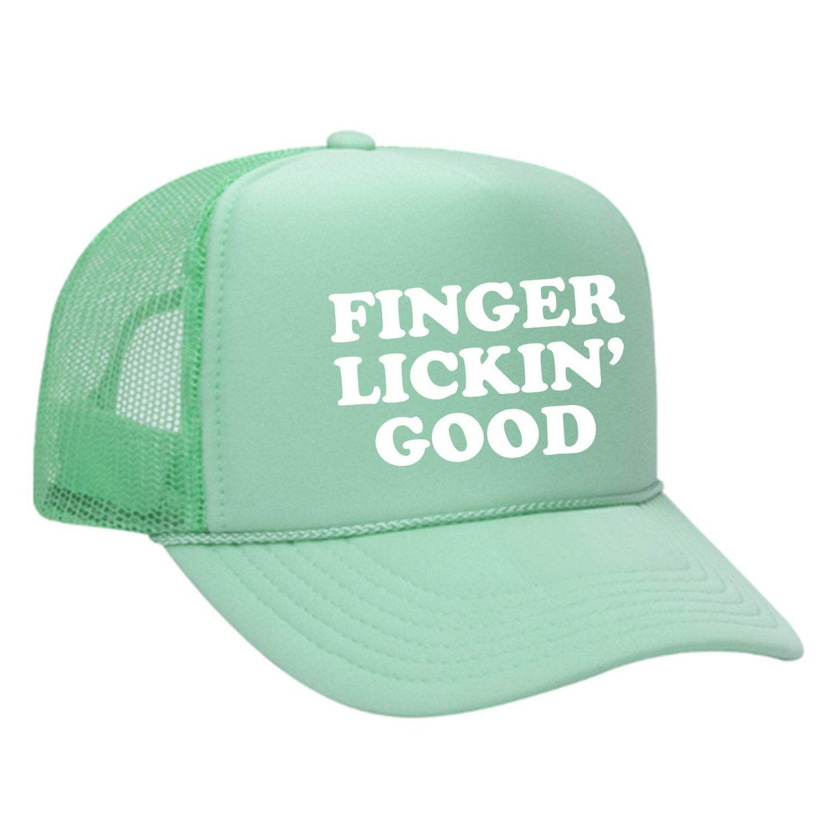 Finger Lickin' Good Foam Trucker Hat - Seafoam