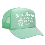 Four Score & Seven Beers Ago Foam Trucker Hat - Seafoam