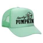 Howdy Pumpkin Foam Trucker Hat - Seafoam