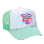 Pontoons and High Noons Foam Trucker Hat - Seafoam / White