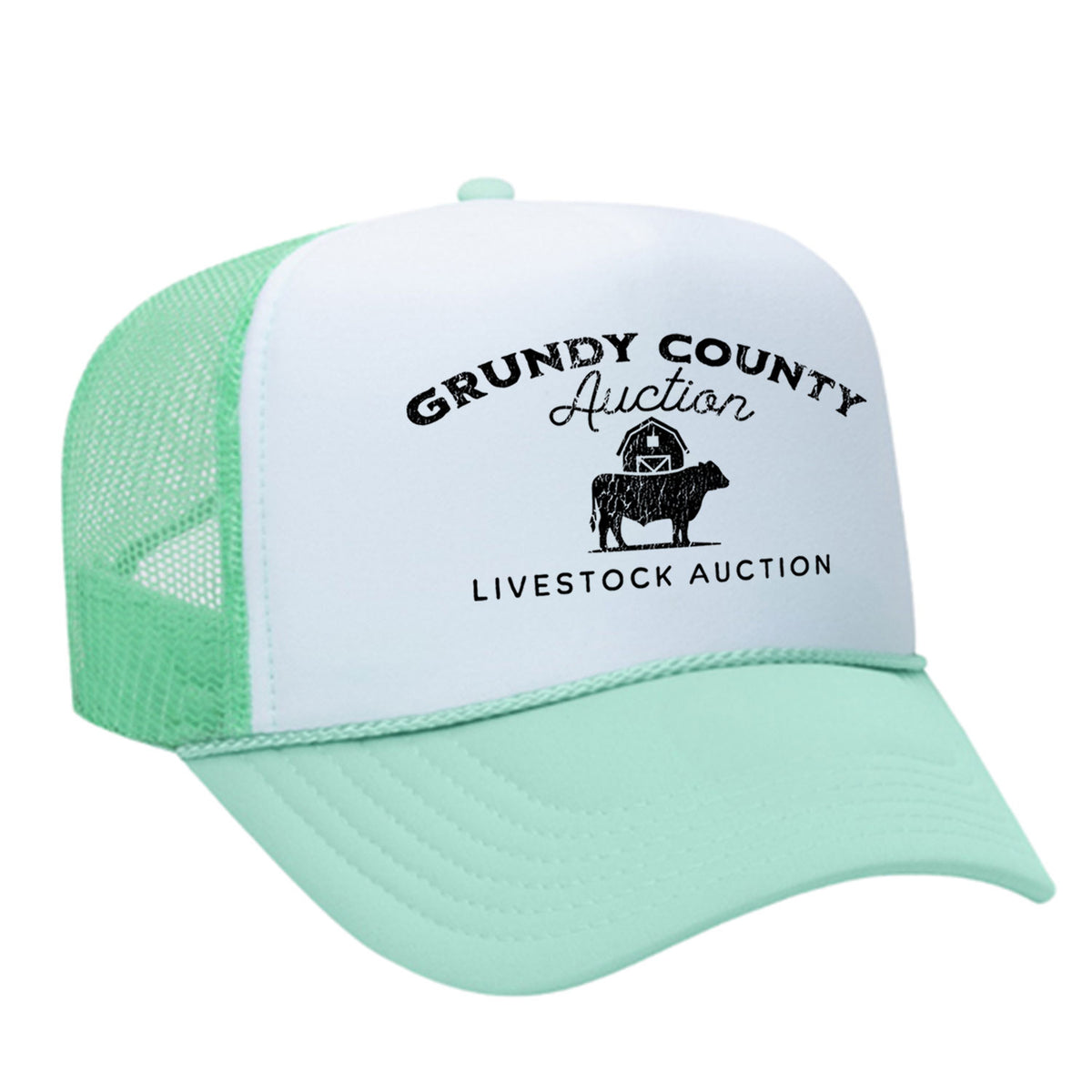 Grundy County Auction Foam Trucker Hat