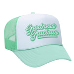 Goodness Gracious Foam Trucker Hat - Seafoam / White