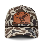 I Gotta Race Like A Piss Horse Performance Leather Patch Hat - Slough